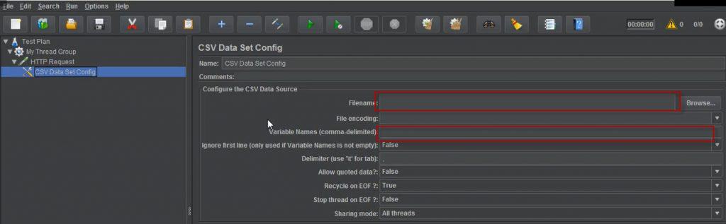 Config Elements in JMeter - CSV Data Set Config