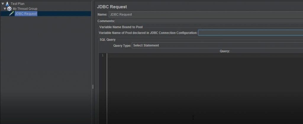 Sampler in JMeter - JDBC Request