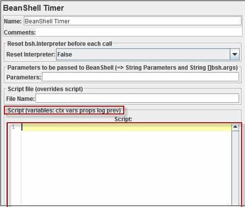 Timers in JMeter - Bean Shell Timer