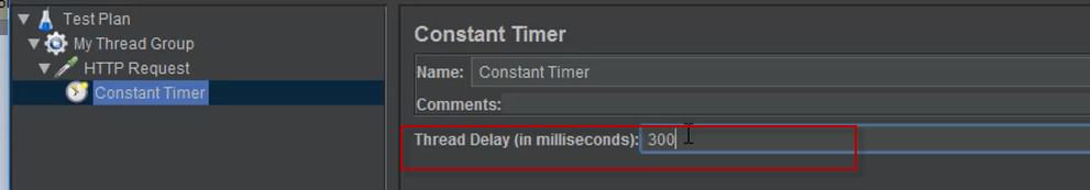 Timers in JMeter - Constant Timer 2