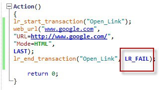 lr_end_transaction Example 4